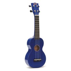 MR1BU Mahalo Rainbow Series soprano ukulele, blue, with bag