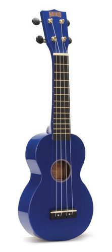 MR1BU Mahalo Rainbow Series soprano ukulele, blue, with bag