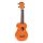 MR1OR Mahalo Rainbow Series soprano ukulele, orange, with bag