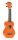 MR1OR Mahalo Rainbow Series soprano ukulele, orange, with bag