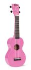 MR1PK Mahalo Rainbow Series soprano ukulele, pink, with bag