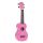 MR1PK Mahalo Rainbow Series soprano ukulele, pink, with bag