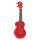 MR1RD Mahalo Rainbow Series soprano ukulele, red, with bag