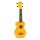 MR1YW Mahalo Rainbow Series soprano ukulele, yellow, with bag