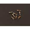 MRC-MRSCWNL Boston Master Relic Series mounting ring screws, flat head 2.4 x13mm, 8/pack, nickel relic for two pickups