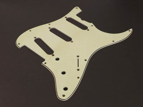 MRC-ST63MI3 Boston Master Relic Series pickguard Stallion SSS, 3 ply mint ivory relic