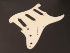 MRC-ST75W1 Boston Master Relic Series pickguard Stallion SSS, 1 ply vintage white relic