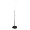 MS-1100-BK Boston  microphone stand with round base, black, max height 160cm