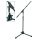 MS-1350-BK Boston Stage Pro Series microphone stand, with boom, black, max height 100cm