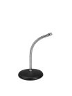 MS-2100 Boston  desk top microphone stand, round base, with gooseneck 36cm