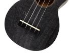 MS1TBK Mahalo Slimline Series soprano ukulele, transparent black, with bag