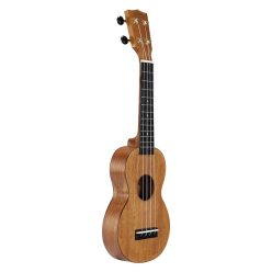   MS1TBR Mahalo Slimline Series soprano ukulele, transparent brown, with bag