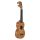 MS1TBR Mahalo Slimline Series soprano ukulele, transparent brown, with bag