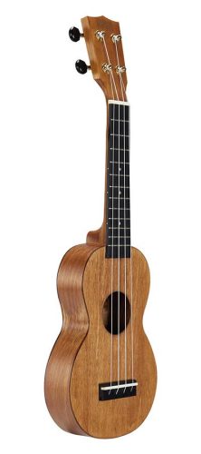 MS1TBR Mahalo Slimline Series soprano ukulele, transparent brown, with bag