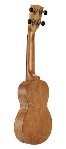 MS1TBR Mahalo Slimline Series soprano ukulele, transparent brown, with bag