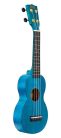 MS1TBU Mahalo Slimline Series soprano ukulele, transparent blue, with bag