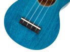 MS1TBU Mahalo Slimline Series soprano ukulele, transparent blue, with bag