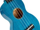 MS1TBU Mahalo Slimline Series soprano ukulele, transparent blue, with bag