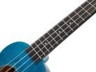 MS1TBU Mahalo Slimline Series soprano ukulele, transparent blue, with bag