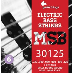   MSB-30125 Galli Magic Sound Bass string set electric 6-string bass, steel light, 030-040-060-080-100-125