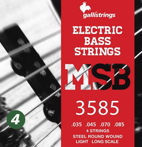 MSB-3585 Galli Magic Sound Bass string set electric bass, steel light, 035-045-070-085