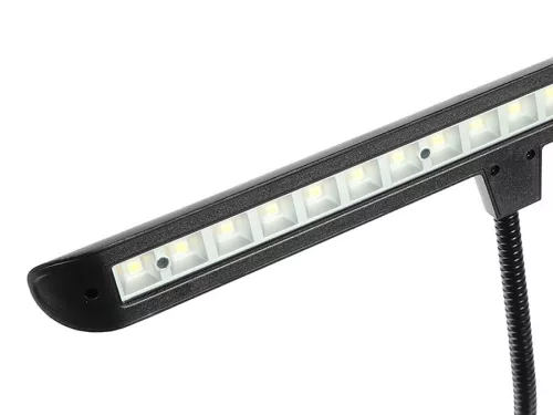 MSL-1800 Boston  orchestra stand XL light fixture with 18 LEDs, 3xAA 1.5v, bag and PSU included