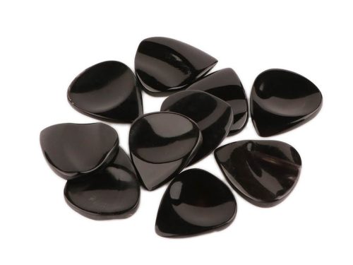 MSRH-DH/10 Boston Madagascar Series handcarved pick 10-pack with Ergogrip, standard RH, dark horn