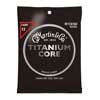 MTCN160 Martin Titanium Core Acoustic string set titanium core and nickel wrap, light, 012-016-026-034-044-055