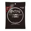 MTCN160 Martin Titanium Core Acoustic string set titanium core and nickel wrap, light, 012-016-026-034-044-055