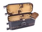 MVC-08-TR Leonardo Lux series violin case for 8 4/4 violins (2x4) with 4 wheels and trolley system