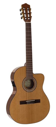 Maya CST Salvador Cortez Iberia Series stage guitar solid Canadian cedar top + sapele, glossy finish - cutaway and Fishman Clasica II