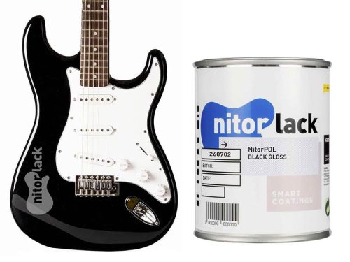 N260702108 NitorLACK nitrocellulose paint black gloss - 500ml can