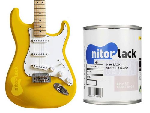 N260714108 NitorLACK nitrocellulose paint graffiti yellow - 500ml can