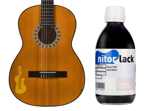 N421179112C NitorLACK NitorTINT dye old gold for classical guitar - 250ml bottle