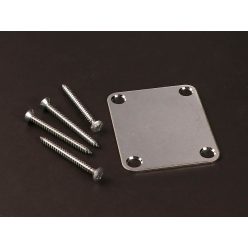   NBS-3-AC Gotoh Master Relic Collection neck plate for guitar, including 4 screws, aged chrome