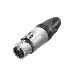   NC-3-FXX Neutrik  xlr plug, female, 3-pole, silver contacts, nickel housing