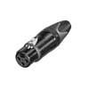 NC-3-FXXBAG Neutrik  xlr plug, female, 3-pole, silver contacts, black housing