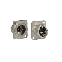   NC-3-MDLX Neutrik  xlr chassis connector, male, 3-pole, d housing