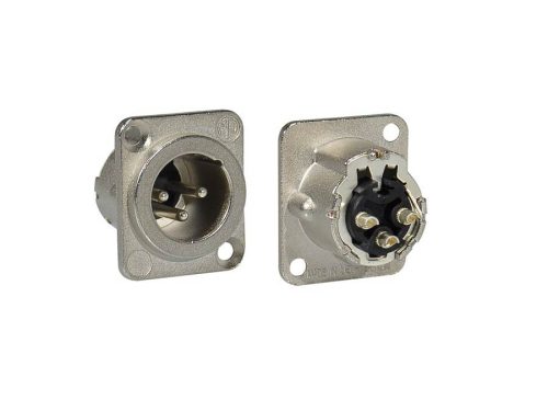 NC-3-MDLX Neutrik  xlr chassis connector, male, 3-pole, d housing