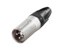 NC-3-MXX Neutrik  xlr plug, male, 3-pole, silver contacts, nickel housing