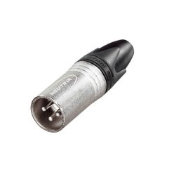   NC-3-MXX Neutrik  xlr plug, male, 3-pole, silver contacts, nickel housing