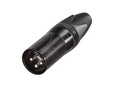 NC-3-MXXBAG Neutrik  xlr plug, male, 3-pole, silver contacts, black housing