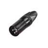 NC-3-MXXBAG Neutrik  xlr plug, male, 3-pole, silver contacts, black housing