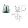 NC-5-MDL1 Neutrik  xlr chassis connector, male, 5-pole, d housing