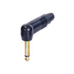   NP-2-RXB Neutrik  jack plug, 6,3 mm, 2-pole, gold contacts, angled black