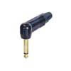 NP-2-RXB Neutrik  jack plug, 6,3 mm, 2-pole, gold contacts, angled black