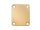 NP-64-G Boston  neck mounting plate, 64,2x51mm, rectangular, gold