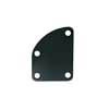 NP-76-B Boston  neck mounting plate, 64,5x51,4mm, for contoured body heel, black