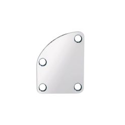   NP-76-C Boston  neck mounting plate, 64,5x51,4mm, for contoured body heel, chrome