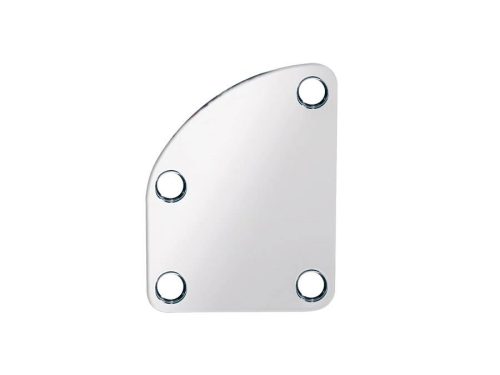 NP-76-C Boston  neck mounting plate, 64,5x51,4mm, for contoured body heel, chrome